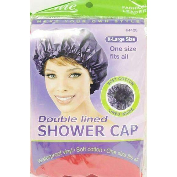 Annie Double Lined Shower Cap Extra Large #4408 Assorted