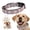 White Woven, variant on Art Tribute Wide Adjustable Dog Collar for Small, Medium, and Large Dogs- Blue Woven, Large
