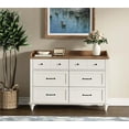 thumbnail image 2 of White 6 Drawer Dresser for Bedroom, Wooden Chest of Drawers for Living Room, 2 of 6