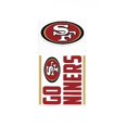 thumbnail image 1 of San Francisco 49ers Double Up Die Cut Vinyl Stickers, 1 of 1