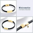 thumbnail image 4 of Customize Cremation Urn Bracelet for Ashes Cremation Bracelet for Ashes Genuine Leather Memorial Urn Bangle Ash Jewelry With Fill Kit, 4 of 7