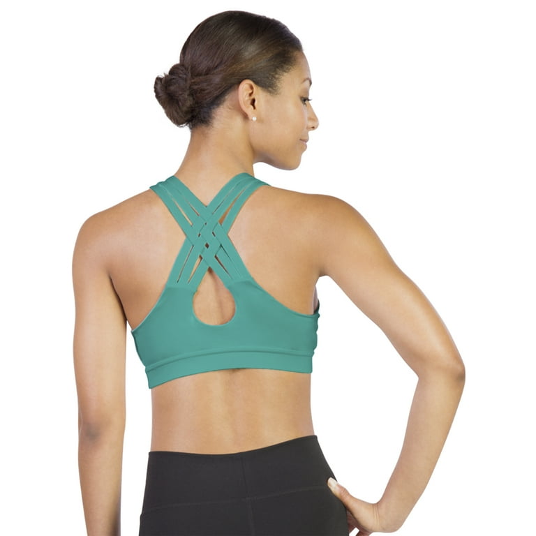 Liakada Dancewear Super Supportive Braided Sports Bra with Integrated Bra  Shelf Liner for Dance, Gym, Aerobics, Yoga, Cheer!