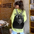 thumbnail image 3 of Moda mujer PU cuero sólido bolso de hombro mochila Casual viaje señoras, 3 of 8