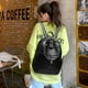 thumbnail image 3 of Bolsa Mochila Retro de cuero PU JShteea Mochila de viaje Color sólido Mochila escolar Para mujer tamaño 295*255*100 mm, 3 of 9