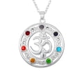 thumbnail image 2 of lionlar Pendentif Multicolore en Alliage et Strass avec Symbole Aum, 2 of 7