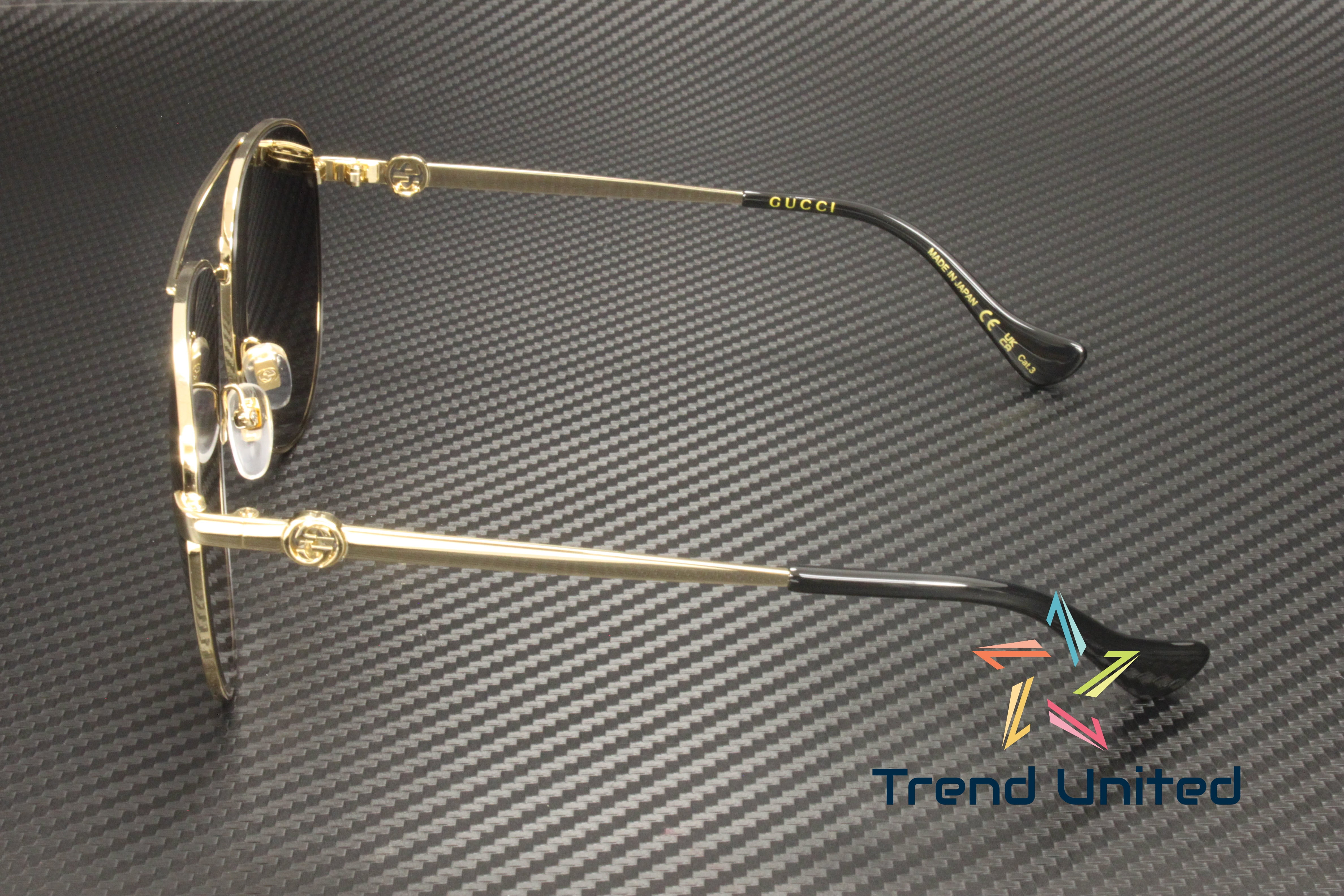 GUCCI グッチ GG1088S-002 Sunglasses Gold Gucci™ GG1088S Aviator Sunglasses | EyeOns.com