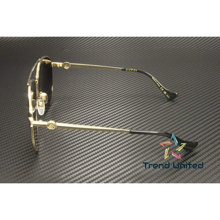GUCCI Aviator Sunglasses GG1088S 001, Gold Grey 61mm  display picture 1