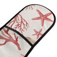 thumbnail image 4 of Yayeee Double Oven Mitt Kitchen Heat Resistant Baking 35" x7" Quilted Glove, White Starfish, 4 of 6