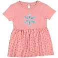 thumbnail image 3 of Inktastic Icy Blue Winter Snowflake Girls Baby Dress, 3 of 5