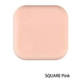 thumbnail image 3 of Square Door Stopper Silicone Solid Color Detachable 9mm Adhesive Punch-free Household Office Wall Protector Fridge Bumper Pink, 3 of 6
