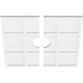 thumbnail image 2 of 26"OD x 5"ID x 9"C x 1"P Rubik Architectural Grade PVC Contemporary Ceiling Medallion, Two Piece, 2 of 11