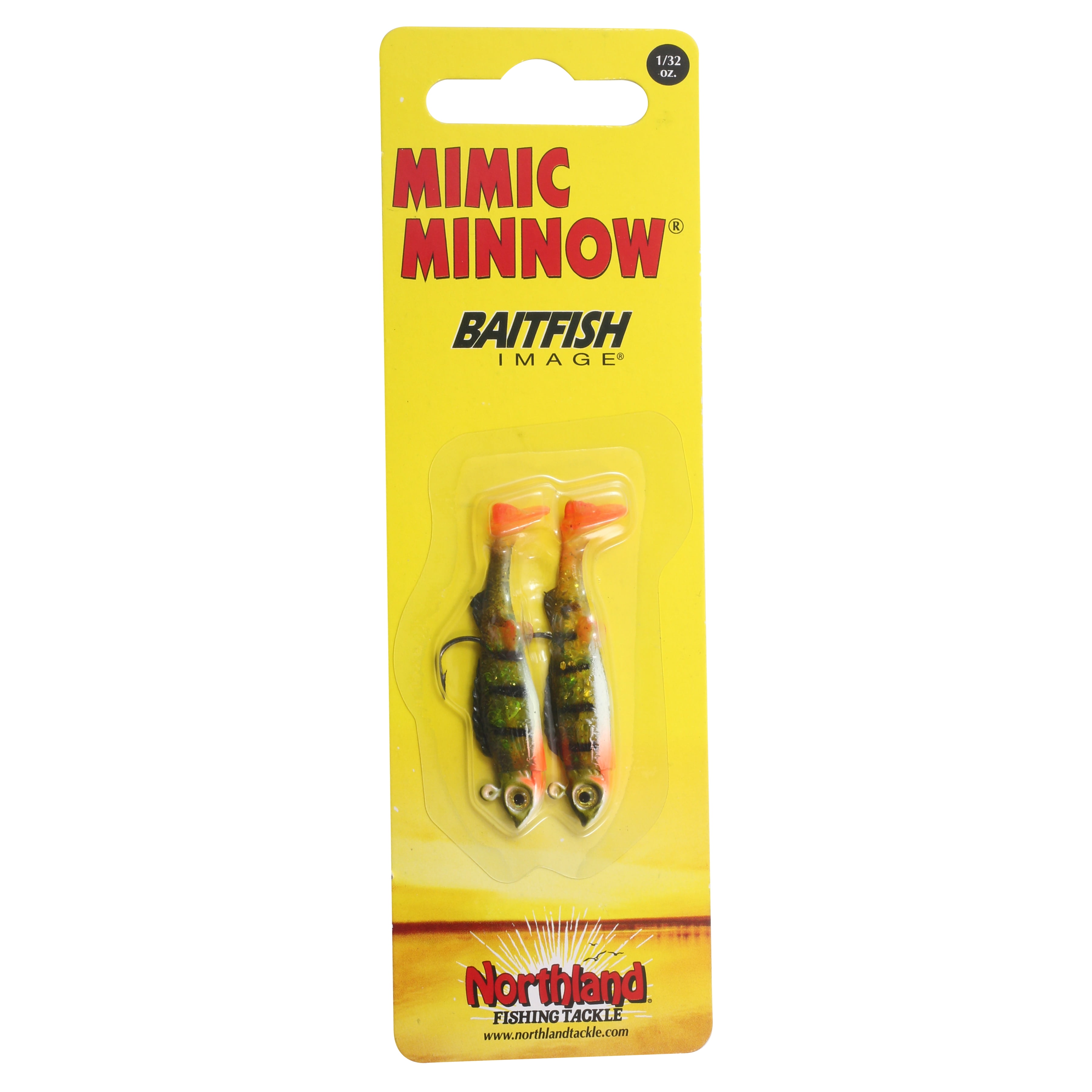 Northland Tackle Mimic Minnow Shad, Jig and Tail, Freshwater, Perch