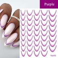 thumbnail image 4 of potrochi Nail Stickers 3D French Nails Stickers Gradient French Tip Stickers for Nails Design French Tips Nail Decals for Nail Art Supplies French Nail Sticker French Manicure Stickers, 4 of 4
