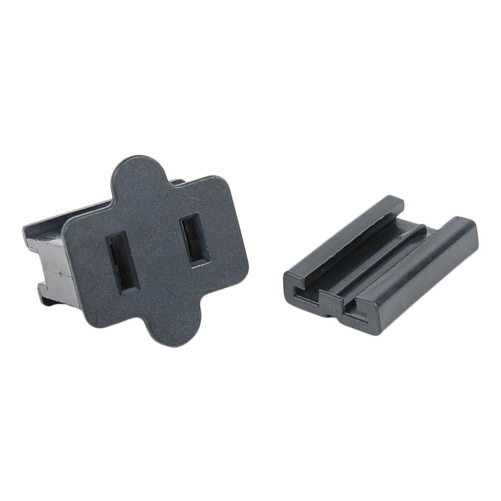 Vampire Plugs For Christmas Lights Novelty Lights SPT-2 Male and Female Plug, Snap On Vampire Plugs, Black