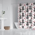 thumbnail image 2 of Boston Terrier Puppy Dog Shower Curtain 72"x84" ,Bathroom Decorative Shower Curtains Set with 12 Hooks,Modern Waterproof Washable Shower Curtain, 2 of 6