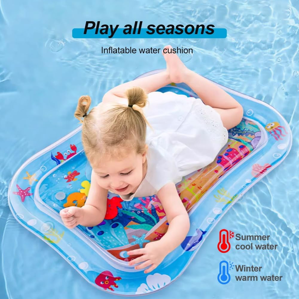 Thickened Water Sensor Play Mat, 2025 New Sensory Water Play Mat for Cats Pet, Cat Water Play Mat, Water Sensor Mat for Kids Cool Comfort Inflatable Tummy Time Water Mat (A1)