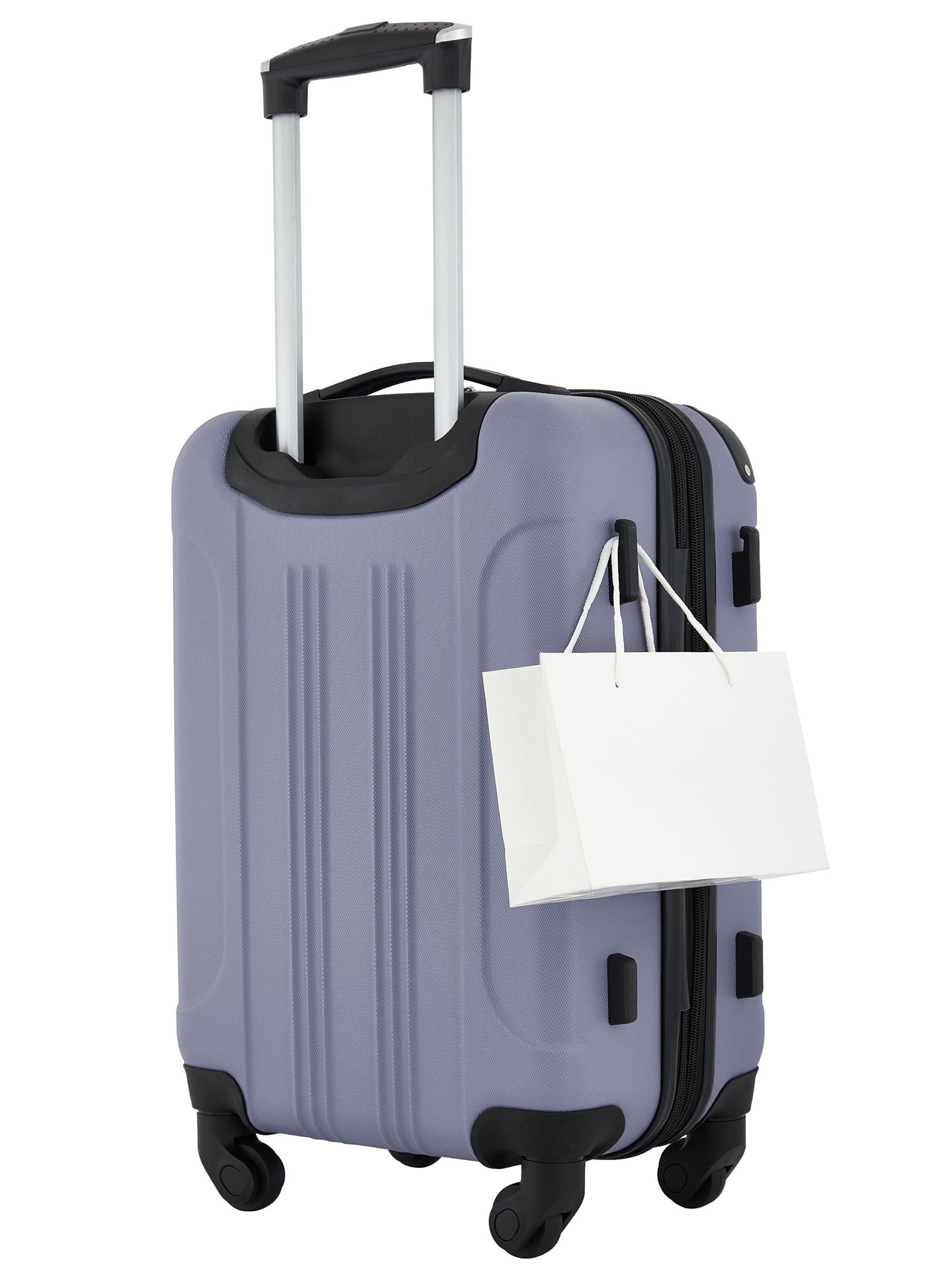 Travelers Club 20" Expandable Rolling Hard Side Carry-on, Blue Granite