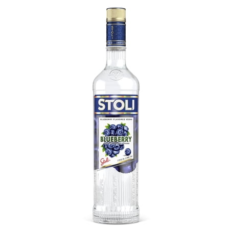 Stolichnaya Stoli Blueberi Blueberry Flavored Vodka, 750 ml Bottle, 38% ABV