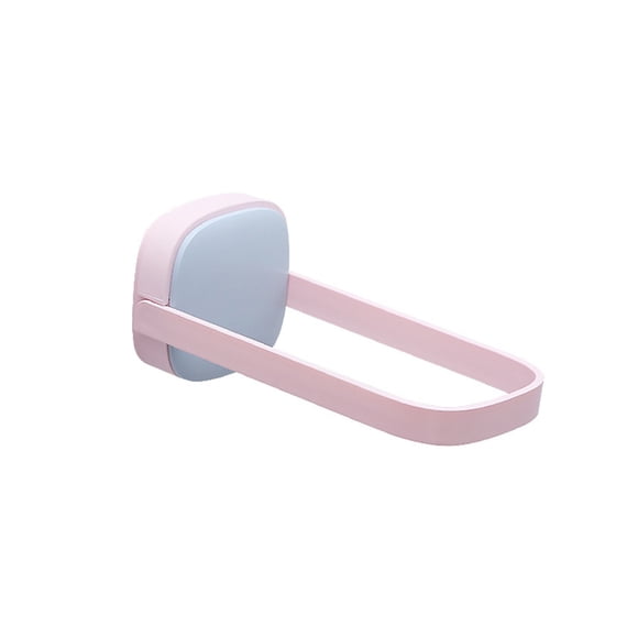 Colgador de ropa, estante de pared de plástico, Clip autoadhesivo plegable, organizador de almacenamiento, soporte de secado en forma de U, Almacenamiento y organización del hogar Rosado azul Bewildely HA061318-03