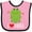 Pink and Black, variant on Inktastic I Love Frogs Gift Boys or Girls Baby Bib