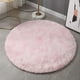 thumbnail image 3 of Nvzi-b - Alfombra de baño de felpa peluda y antideslizante, lavable a máquina, ideal para suelo, bañera y ducha, 78 x 78 cm (rosa), 3 of 4