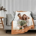 thumbnail image 3 of Personalised Gifts for Mum - Customizable Flannel Blanket with Photo and Text - Personalized Gifts for Mother's Day, Customized Christmas Birthday Gifts for Women, Best Mum Gifts, 3 of 6