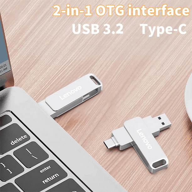 Lenovo 64TB USB Memories Type-c 2-In-1 USB 3.0 Flash Drive 8TB 