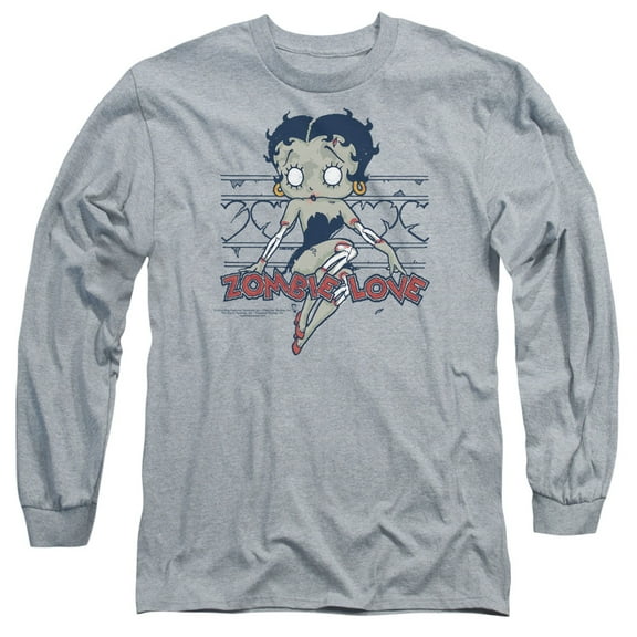 Betty Boop - Zombie Pinup - Long Sleeve Shirt - X-Large