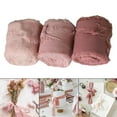 thumbnail image 6 of 3Pcs Fringe Chiffon Ribbon 2" x 5 Yards Handmade Frayed Ribbon for Bridal Bouquets crafts Wedding Invitations , Pink Series, 6 of 7