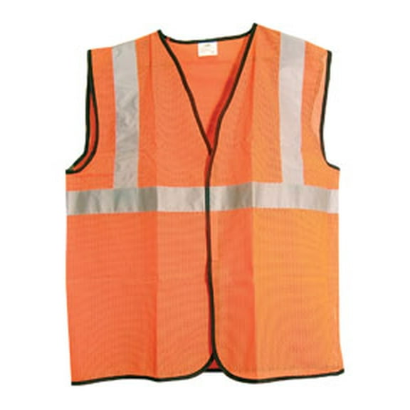 SAS Safety 692-1210 Class 2 Safety Vest, Orange - Extra Large