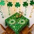 thumbnail image 6 of Deeceymbur St Patricks Day 50 Piece Disposable Party Set Paper Plates Cups Napkins Tablecloth Spring Event Supplies, 6 of 6