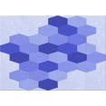 thumbnail image 1 of Ahgly Tapis Rectangulaire Lavable en Machine Intérieur Transitionnel Violet Pervenche, 2 Pieds x 5 Pieds, 1 of 7