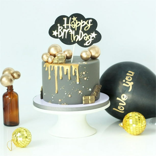 Birthday Cake Insert Golden Dollar Sign Cake Plug-in Party Baking