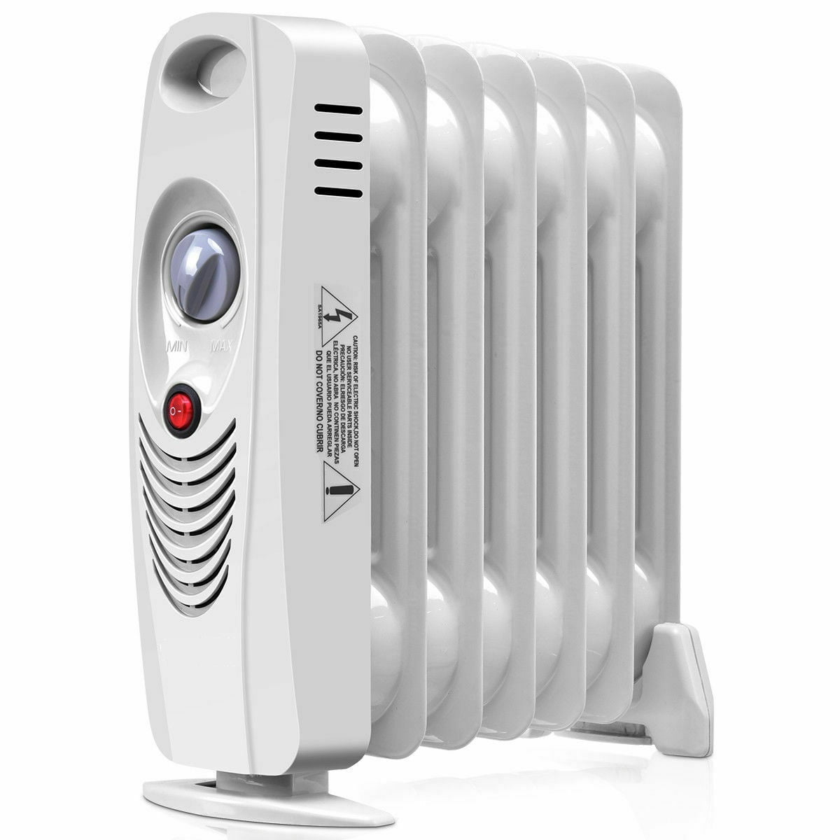7 Fin 1500W 240V Portable Electric Oil Filled Radiator Electrical Caravan Heater