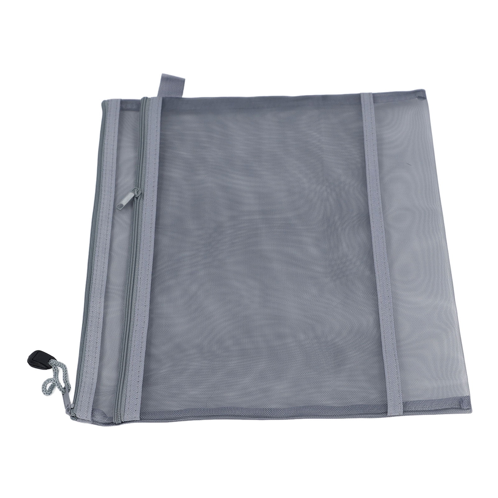 Sacs Pochette à Fermeture Éclair en Maille à Double Couche, Poignée Portable Robuste et Résistante aux Déchirures, Cadeau Idéal, Sac de Documents en Maille Nylon Format A4 pour Bureau, École, Maison