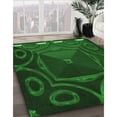 thumbnail image 3 of Ahgly Company Machine Washable Indoor Rectangle Transitional Green Area Rugs, 4' x 6', 3 of 7
