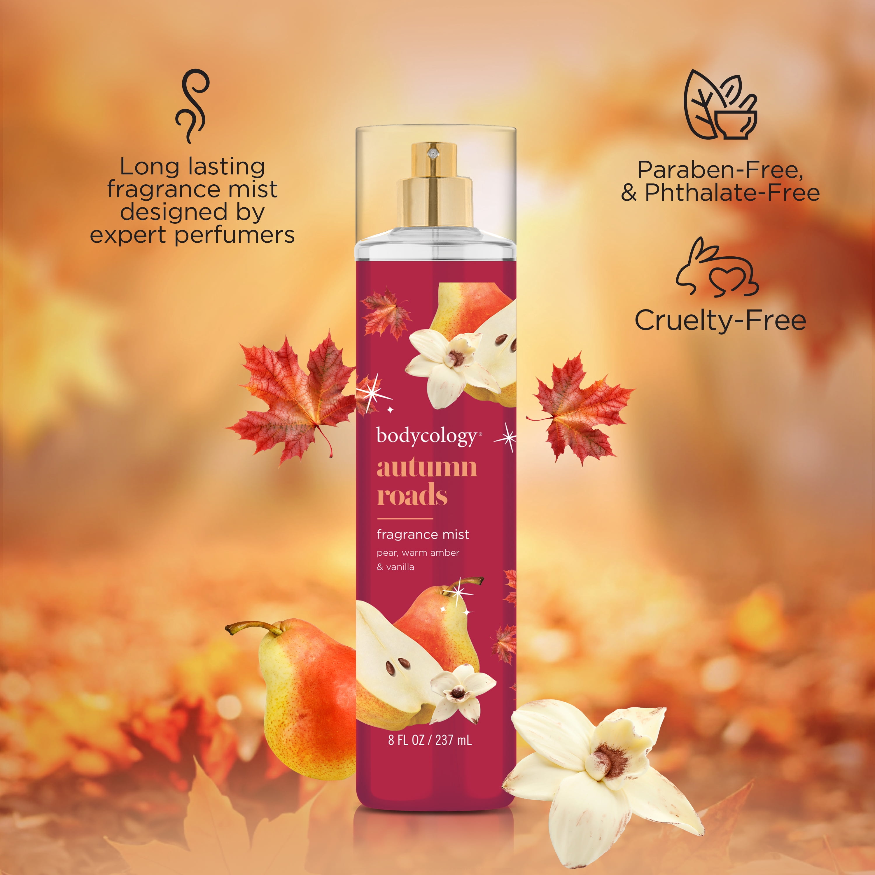 Bodycology Fragrance Body Mist, Autumn Roads, 8 fl.oz.