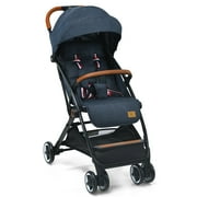 Babyjoy Lightweight Baby Stroller Aluminium Frame with Net for Travel 15 lbs Blue