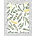 thumbnail image 1 of Vegetable Art Tapestry, Harvest Themed Composition Hand Drawn Illustration Organic Vegan, Wall Hanging for Bedroom Living Room Dorm Decor, 40W X 60L Inches, Pale Green and Yellow, by Ambesonne, 1 of 2
