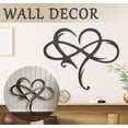 thumbnail image 4 of Tapices De Pared Arte De Pared De Metal Con Corazón, Para Siempre Y Para Siempre Amor En Forma De Corazón Símbolo De Infinito Regalo Para La Boda En Casa Decoración Del Día De San Valentín 30 * 25 Cm, 4 of 5