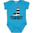 thumbnail image 3 of Inktastic I Love Lighthouses Girls Baby Bodysuit, 3 of 5