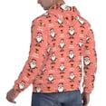 thumbnail image 6 of Naloa Merry Christmas Santa Claus Men's Casual Hooded Collar Drawstring Hoodies Pullover Sweatshirts Casual Long Sleeve Shirts-XX-Large, 6 of 7