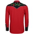 thumbnail image 5 of COOFANDY Men's Western Shirts Embroidered Cowboy Shirt Long Sleeve Slim Fit Halloween Shirts, 5 of 6