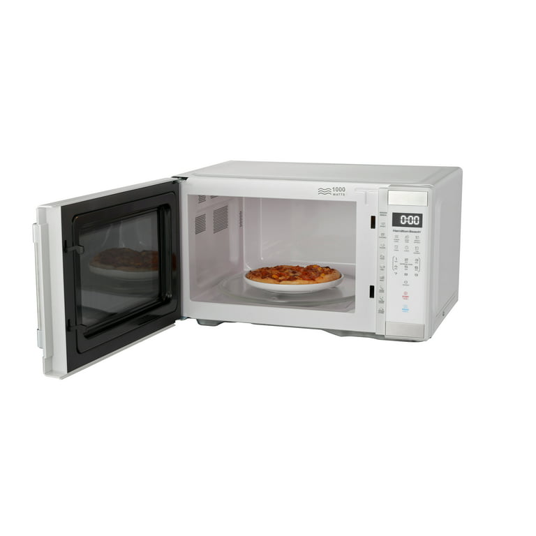 Impecca 21-in. Width 1.1 cu.ft. in White with Kitchen Timer 1000 Watt  Countertop Microwave MCM1101W974 - The Home Depot