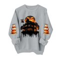 thumbnail image 4 of Hvogkswy Halloween Sweatshirt for Women Printed 2026 Long Sleeve Crewneck Sweatshirts Oversized Fall Winter Casual Pullover Tops, 4 of 5