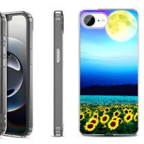 Shockproof Protective Phone Case for iPhone 16e, by OneToughShield - Sunflower Moon