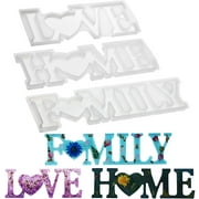 Sunjoy Tech Resin Mold Large Word Mold 3D Love Silicone Mold Sign Mold Epoxy Resin Casting Mold for DIY Table Decoration Birthday Valentine's Gift