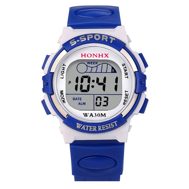 Kid's Digital Watch Outdoor Waterproof Sport LED Light Stopwatch Child Wristwatch Multifunction Luminous Watches Birthday Christmas Gifts