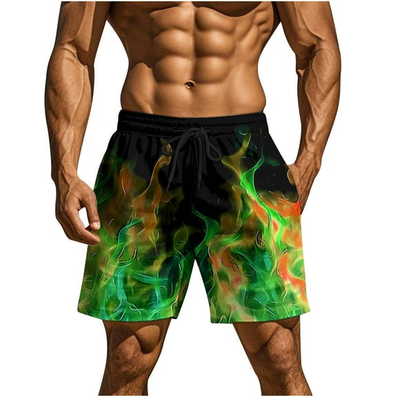 Men's Casual Shorts 7"/9" Lightweight Golf Shorts with Pockets Stretch Quick Dry Comfy Work Shorts Green M