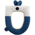 thumbnail image 1 of Fundas de asiento de inodoro de punto lavables, cojín de asiento de inodoro suave y grueso, alfombrilla de inodoro con dibujo bonito, fácil de limpiar, 1 of 5